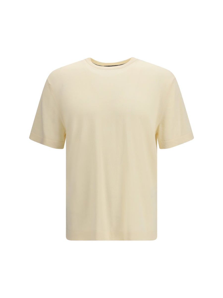 Cotton Knitted T-Shirt Butter T-shirts