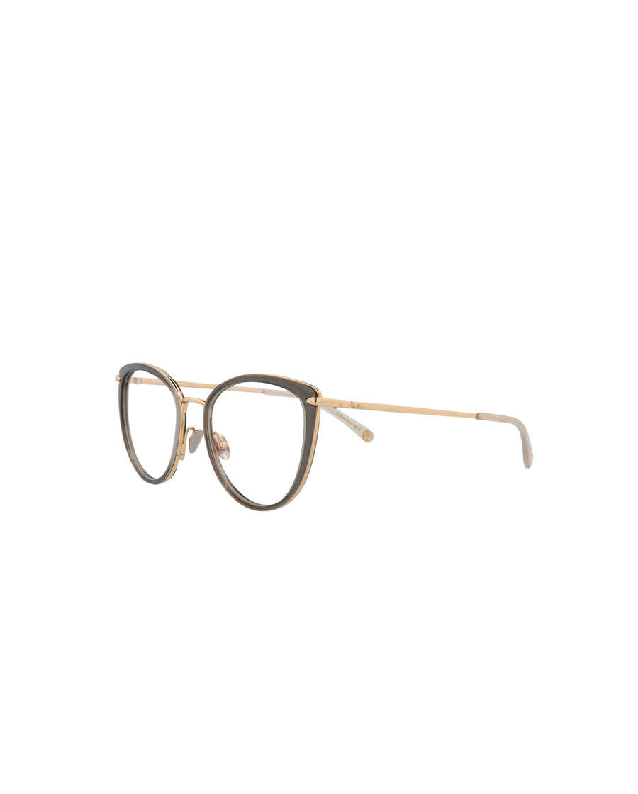 Preloved - Pomellato Womens 51 Mm Grey Gold Eyeglasses Pm0083o-30008665-004 One Color