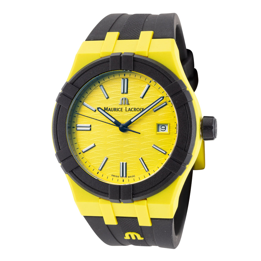 Preloved - Maurice Lacroix Mens Aikon #tide 40mm Quartz Watch Ai2008-60060-300-0 One Color Watches