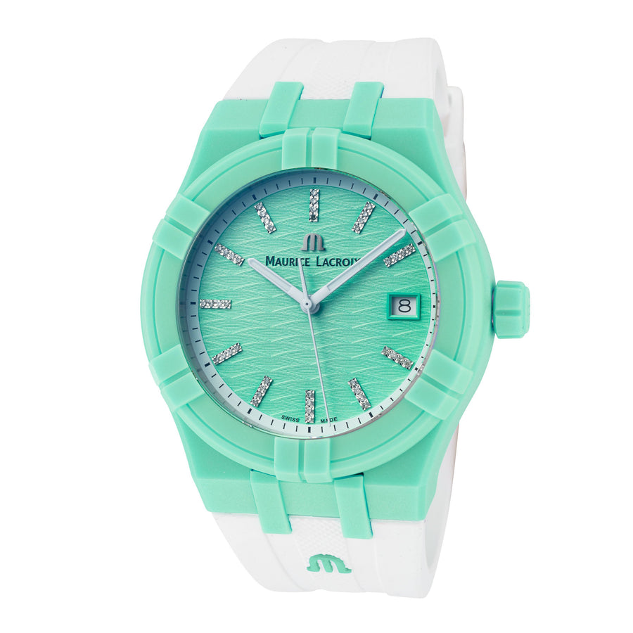 Preloved - Maurice Lacroix Unisex Aikon #tide 40mm Quartz Watch Ai2008-Cccc1-3a0-0 One Color Watches