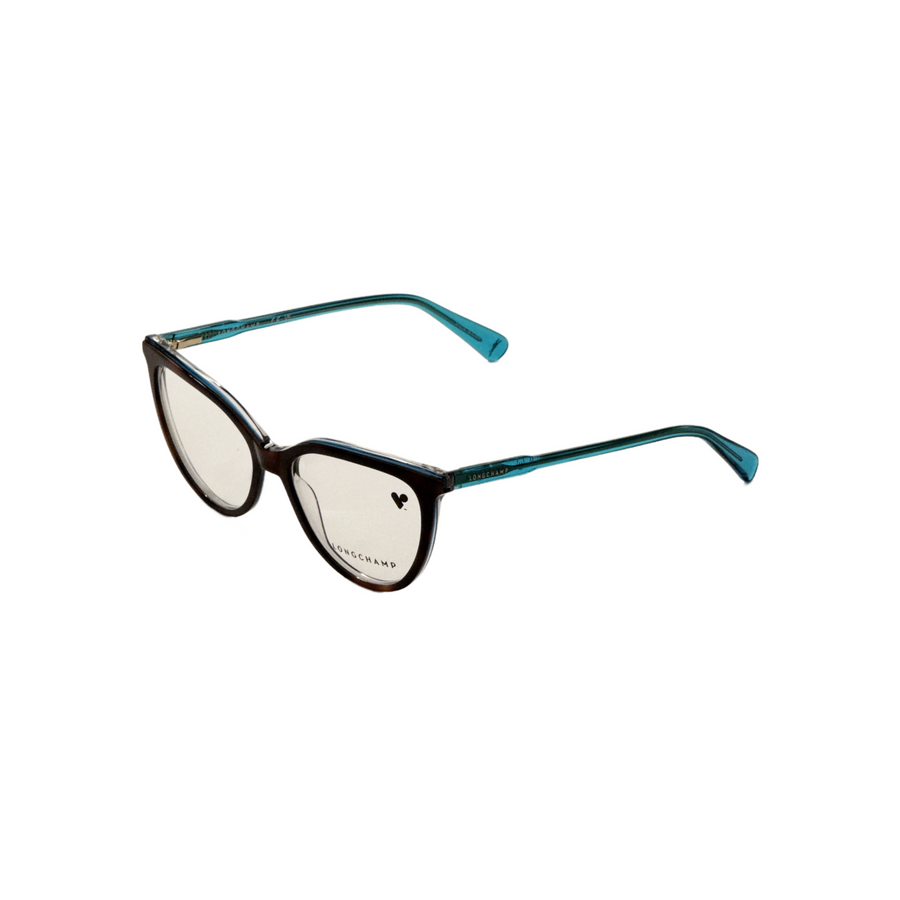 Preloved - Longchamp Womens 53mm Havana Azure Eyeglasses Lo2717-220 One Color