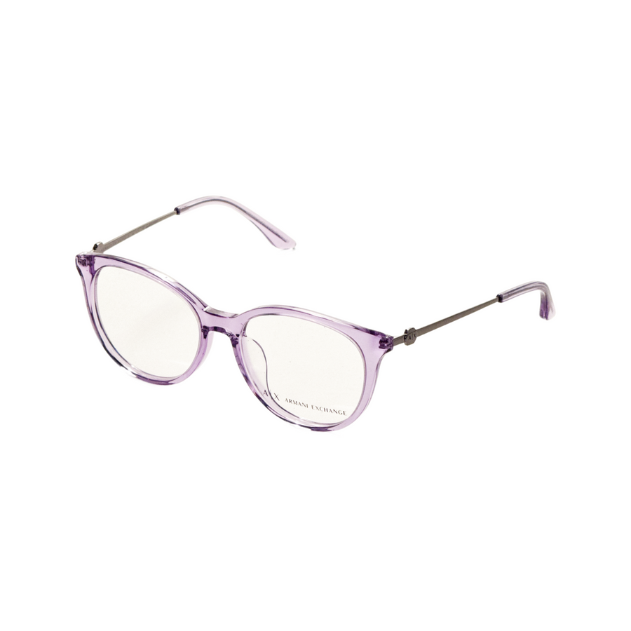 Preloved - Armani Exchange Womens 54mm Shiny Transparent Violet Eyeglasses Ax3109f-8236-54 One Color
