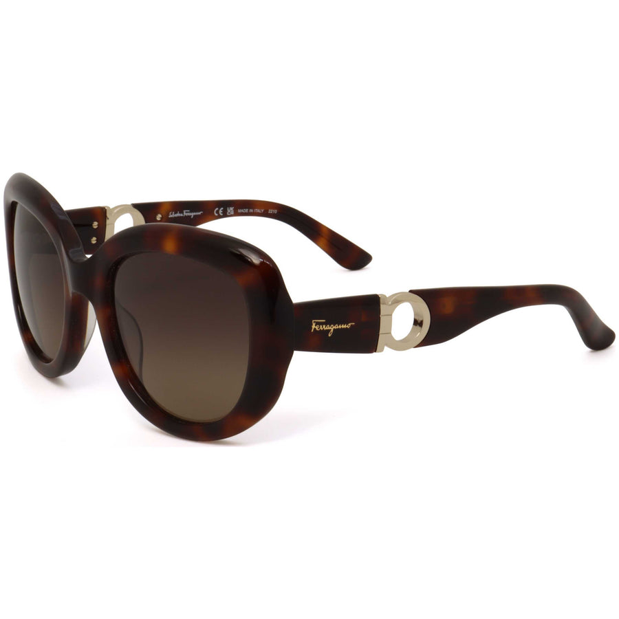Preloved - Salvatore Ferragamo Womens 53mm Tortoise Sunglasses Sf727s-214 One Color