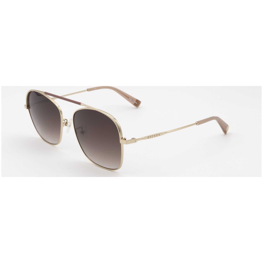 Preloved - Escada Womens 59mm Gold Matt Red Tea Sunglasses Sesc14f-357m-59 One Color