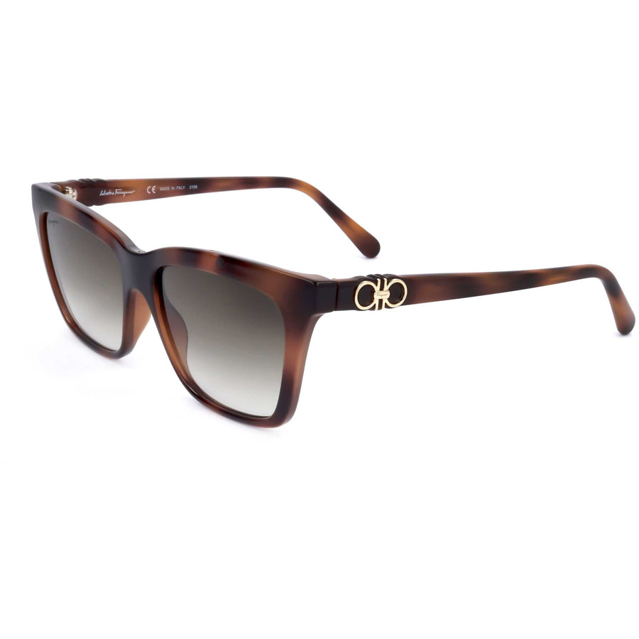 Preloved - Ferragamo Womens 55mm Havana Sunglasses Sf1027s-214 One Color