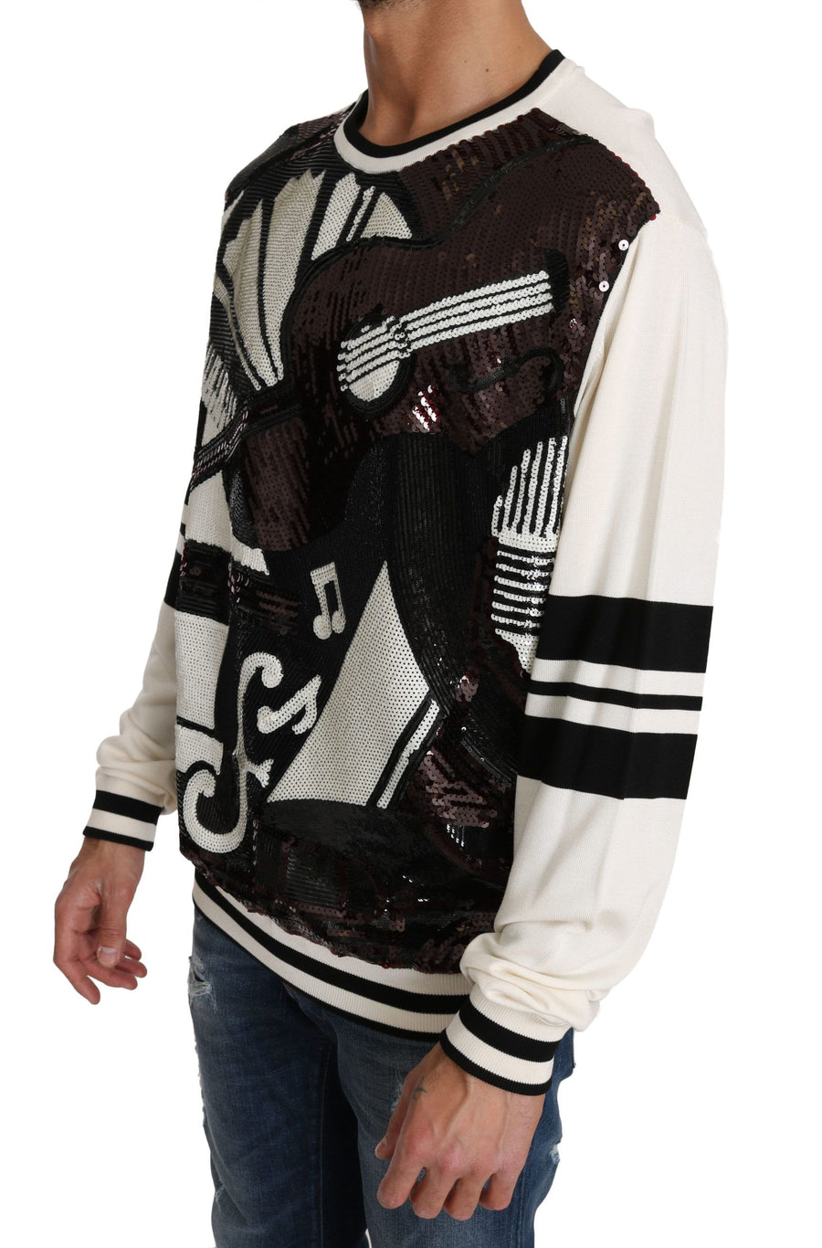 Dolce & Gabbana 68% Silk sweater in black