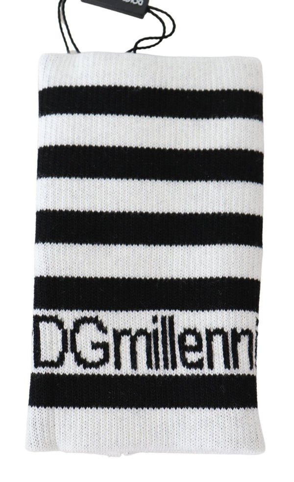 Dolce & Gabbana 90% Virgin Wool wristband in black