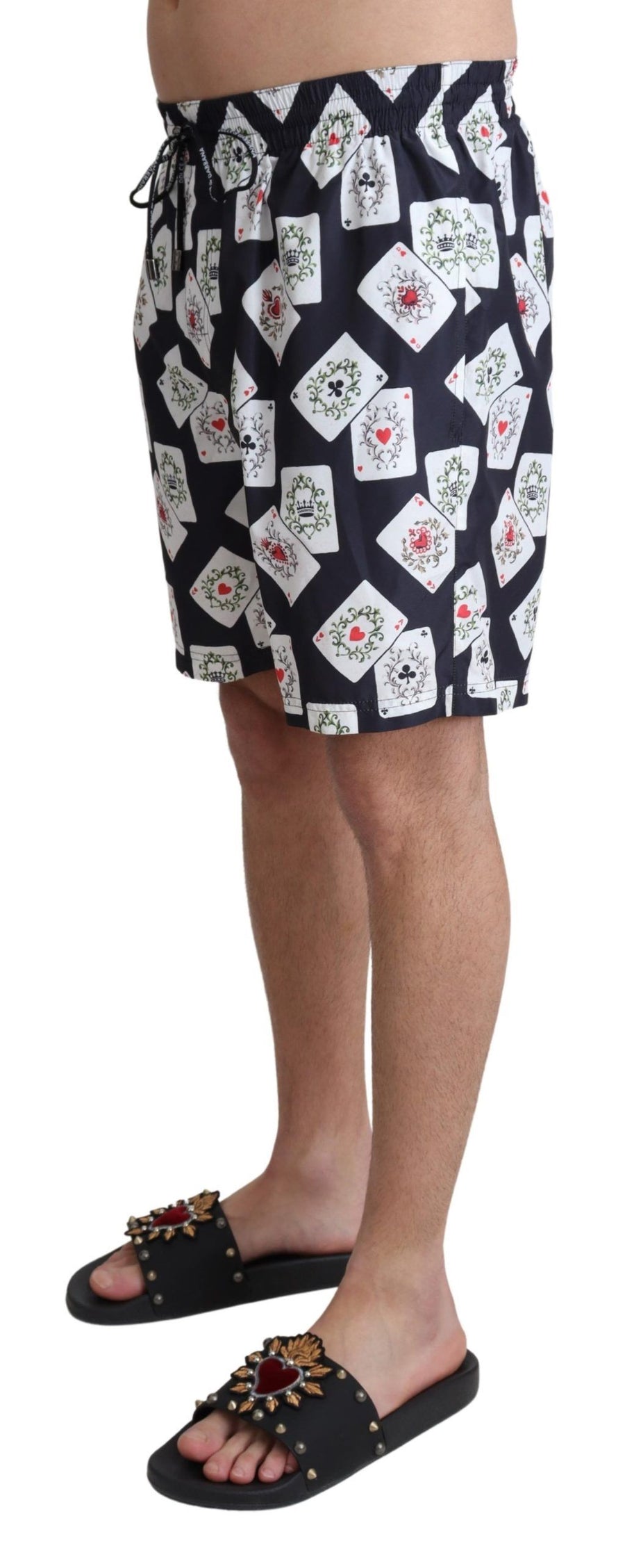 Dolce & Gabbana 100% Polyester swimshorts in black