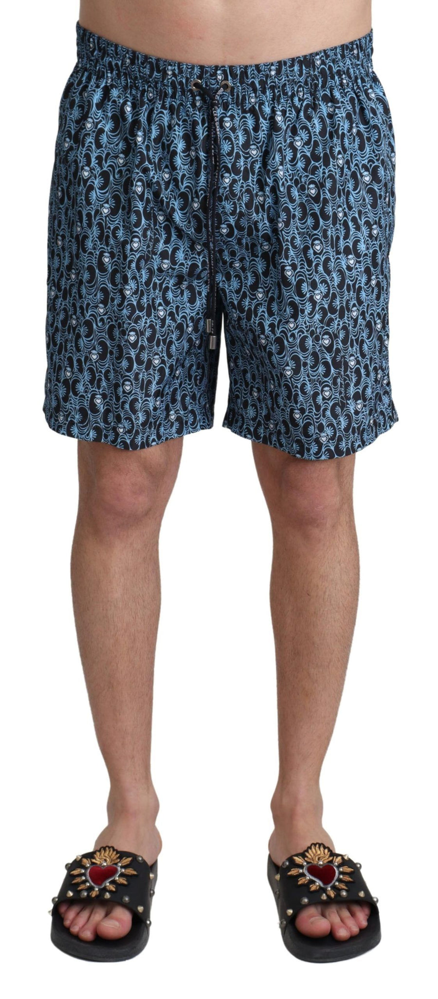 Dolce & Gabbana 100% Polyester swim shorts in blue