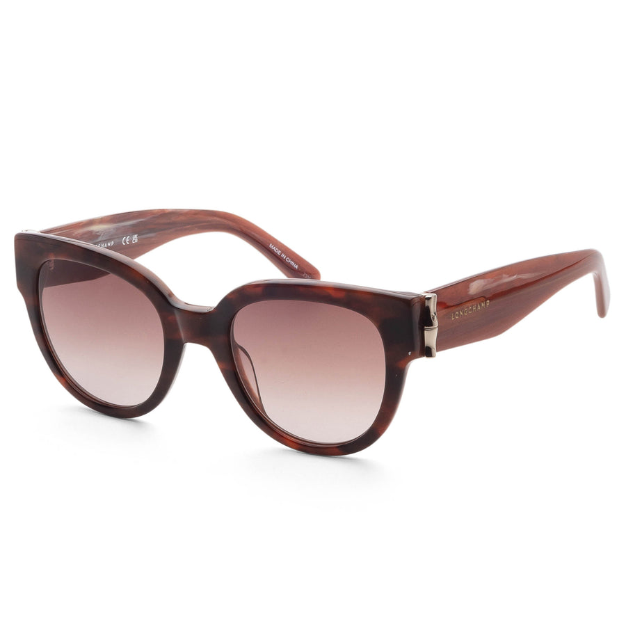 Preloved - Longchamp Womens Fashion 52mm Havana Sunglasses Lo733s-230 One Color