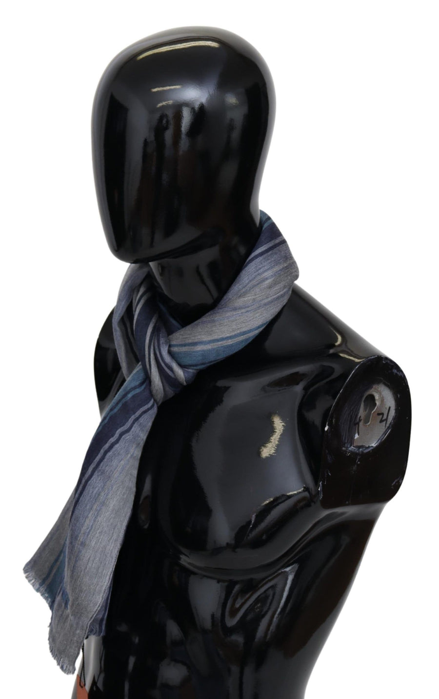 Multicolor Wool Striped Unisex Neck Wrap Shawl Accessory