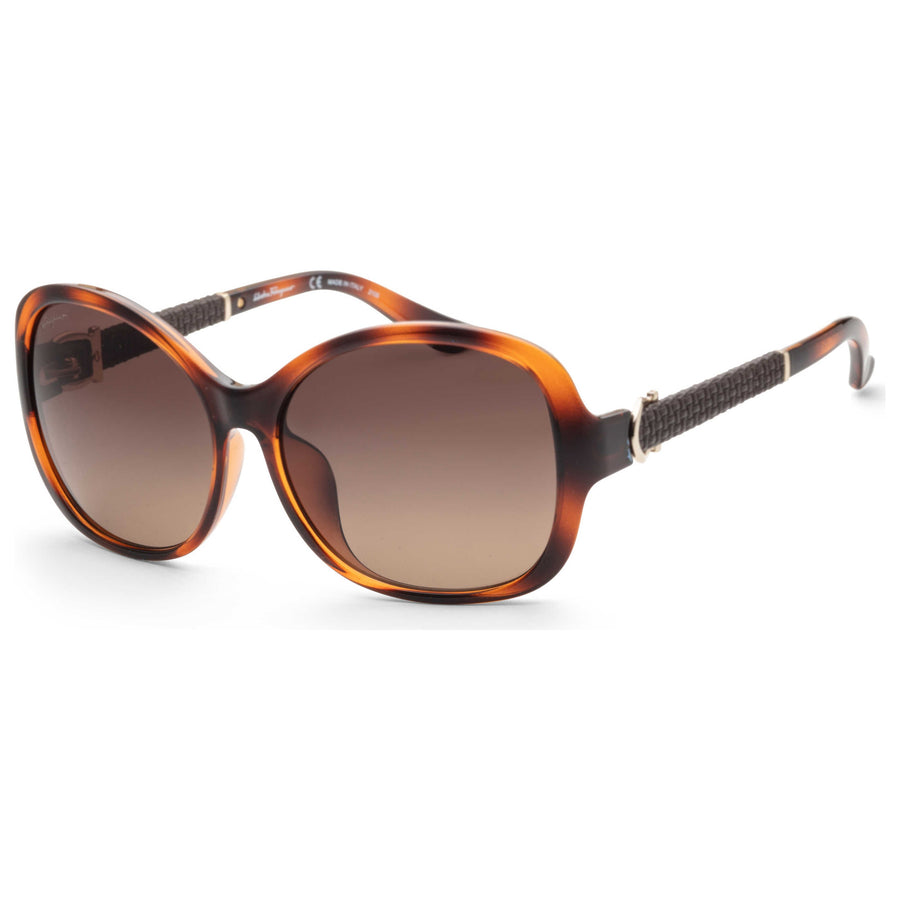 Preloved - Ferragamo Womens 59mm Brown Sunglasses Sf744sla-214-59 One Color