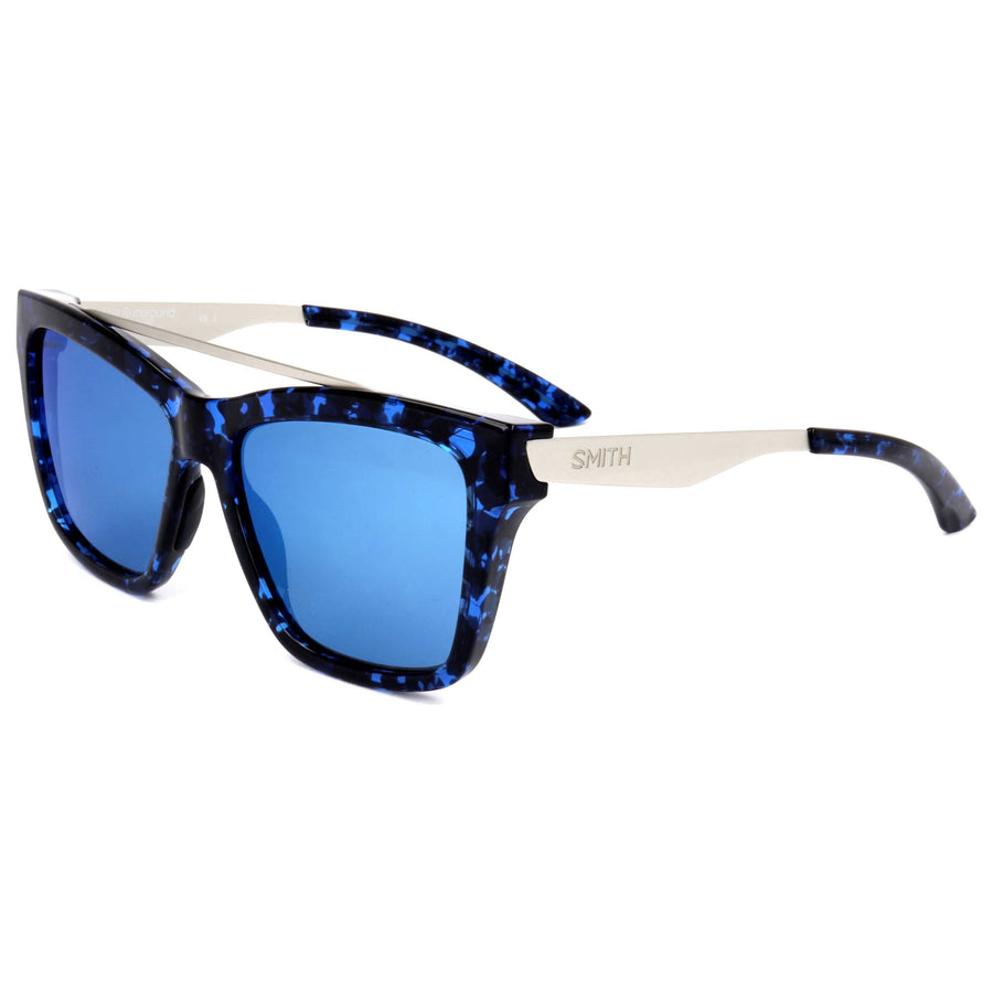 Preloved - Smith Optics Womens 55 Mm Blue Havana Palladium Sunglasses Therunaround-2rt-55 One Color