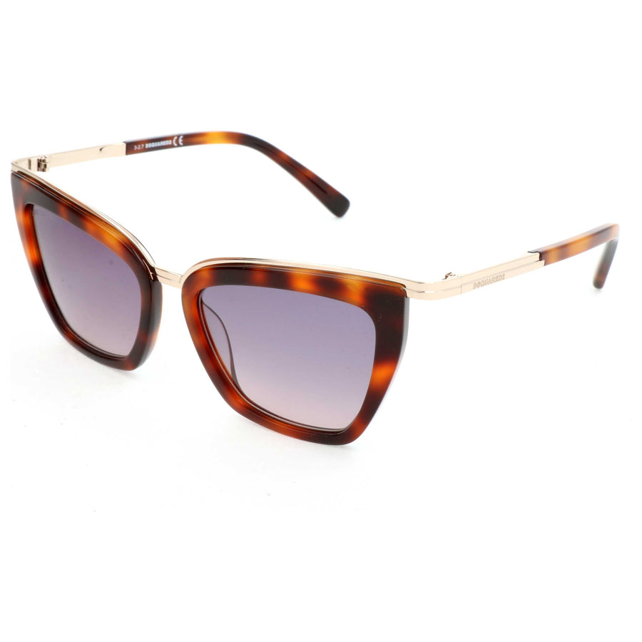 Preloved - Dsquared2 Womens 53mm Dark Havana Sunglasses Dq0289-52b-53 One Color