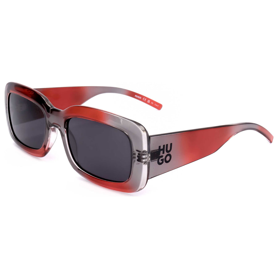 Preloved - Hugo Boss Unisex 56mm Grey Red Sunglasses Hg1281-S-268-56 One Color
