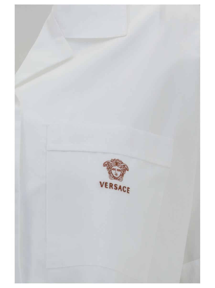 Shirt Cropped Cotton Poplin Optical White