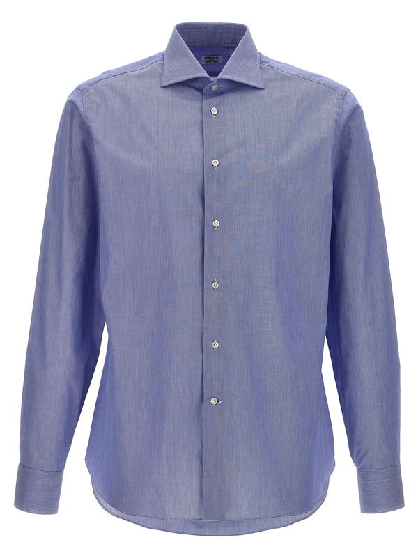 Borriello Cotton Oxford Shirt — Periwinkle