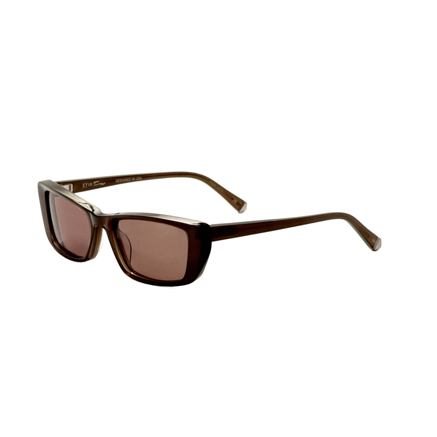 Preloved - Kate Young Womens 53mm Pewter Sunglasses K553-Pew-53 One Color