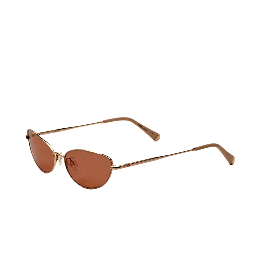 Preloved - Kate Young Gracie Womens 55mm Rose Gold Sunglasses K578-Pnk-55 One Color