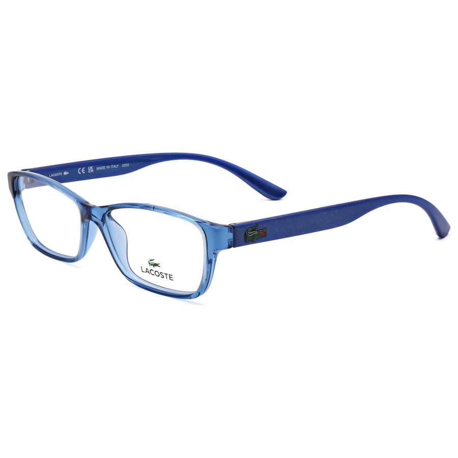 Preloved - Lacoste Unisex 51mm Azure With Glitter Temples Eyeglasses L3803bmi-440-51 One Color