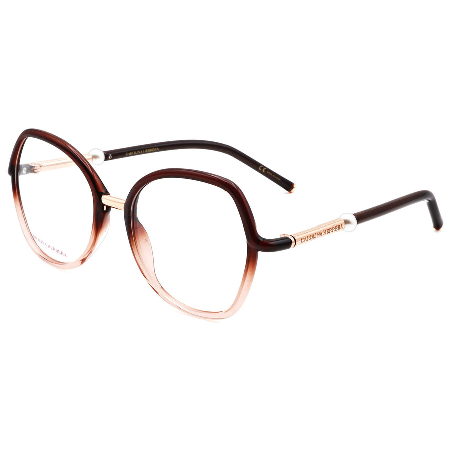 Preloved - Carolina Herrera Womens 53mm Brown Nude Eyeglasses Her0080-08m-53 One Color