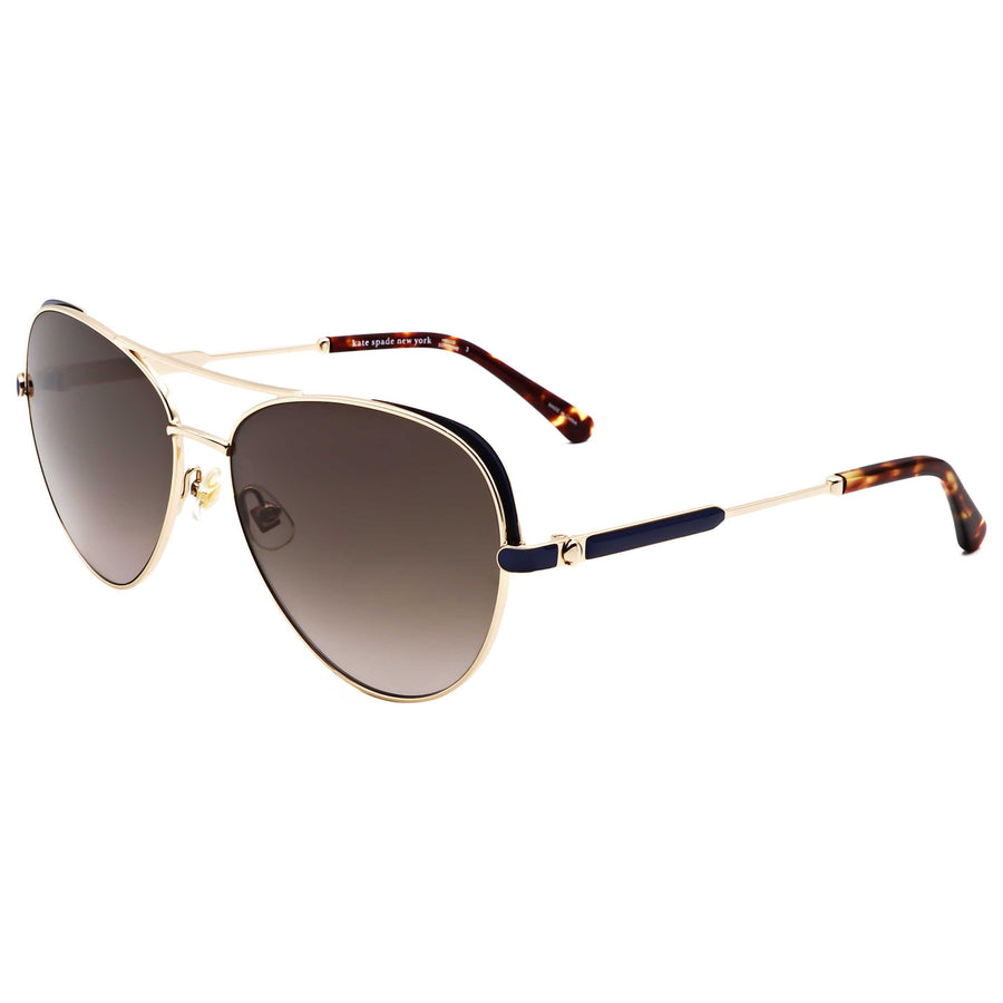 Preloved - Kate Spade Womens 59mm Gold Blue Sunglasses Katalina-G-S-Lks-59 One Color