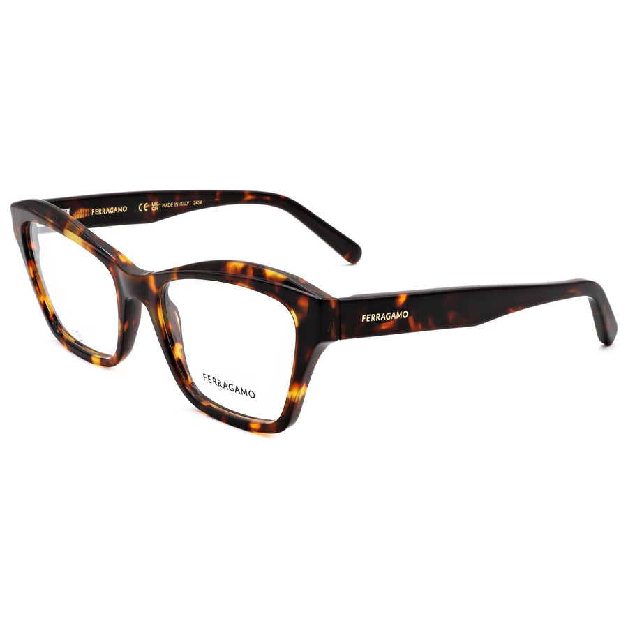 Preloved - Ferragamo Womens 53mm Havana Eyeglasses Sf2951n-219 One Color