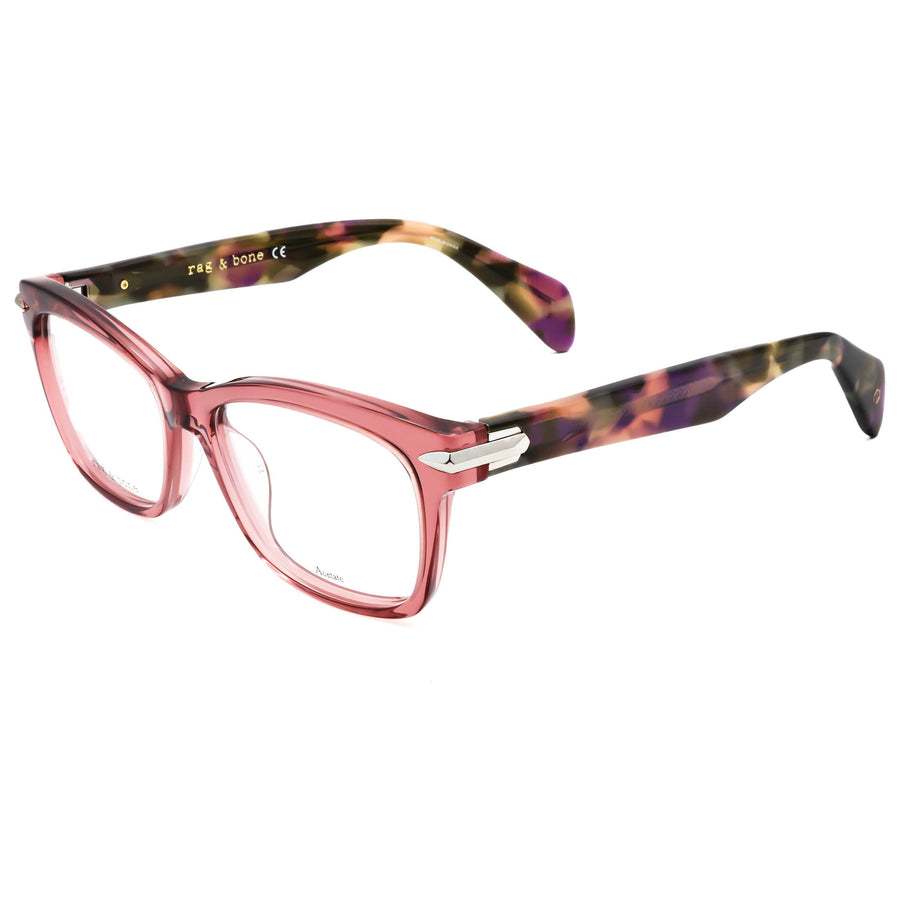 Preloved - Rag & Bone Womens 52 Mm Violet Havana Eyeglasses Rnb3004-Yh0-52 One Color