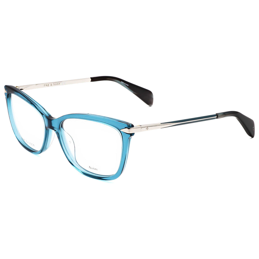 Preloved - Rag & Bone Womens 52mm Blue Palladium Eyeglasses Rnb3010-Ecj-52 One Color