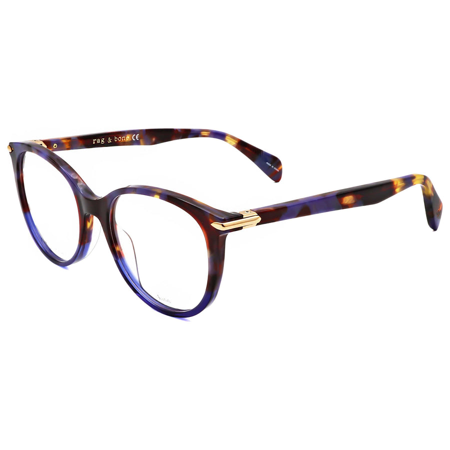 Preloved - Rag & Bone Womens 51 Mm Blue Havana Eyeglasses Rnb3023-Jbw-51 One Color