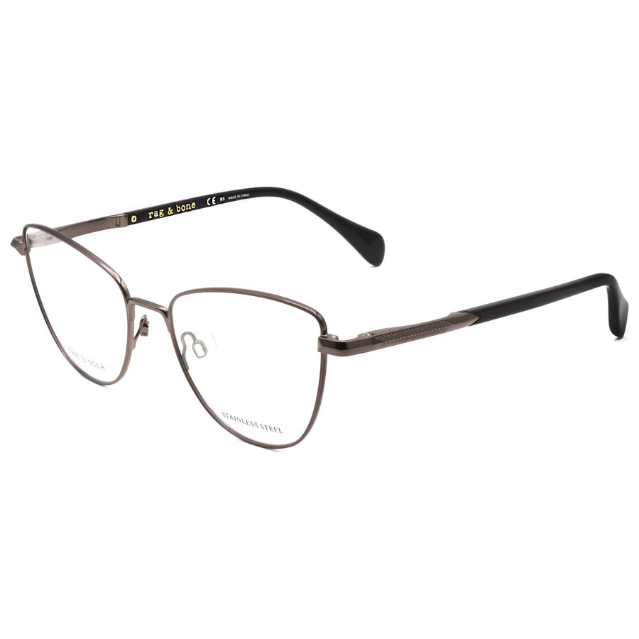 Preloved - Rag & Bone Womens 53 Mm Dark Ruthenium Black Eyeglasses Rnb3037-V81-53 One Color