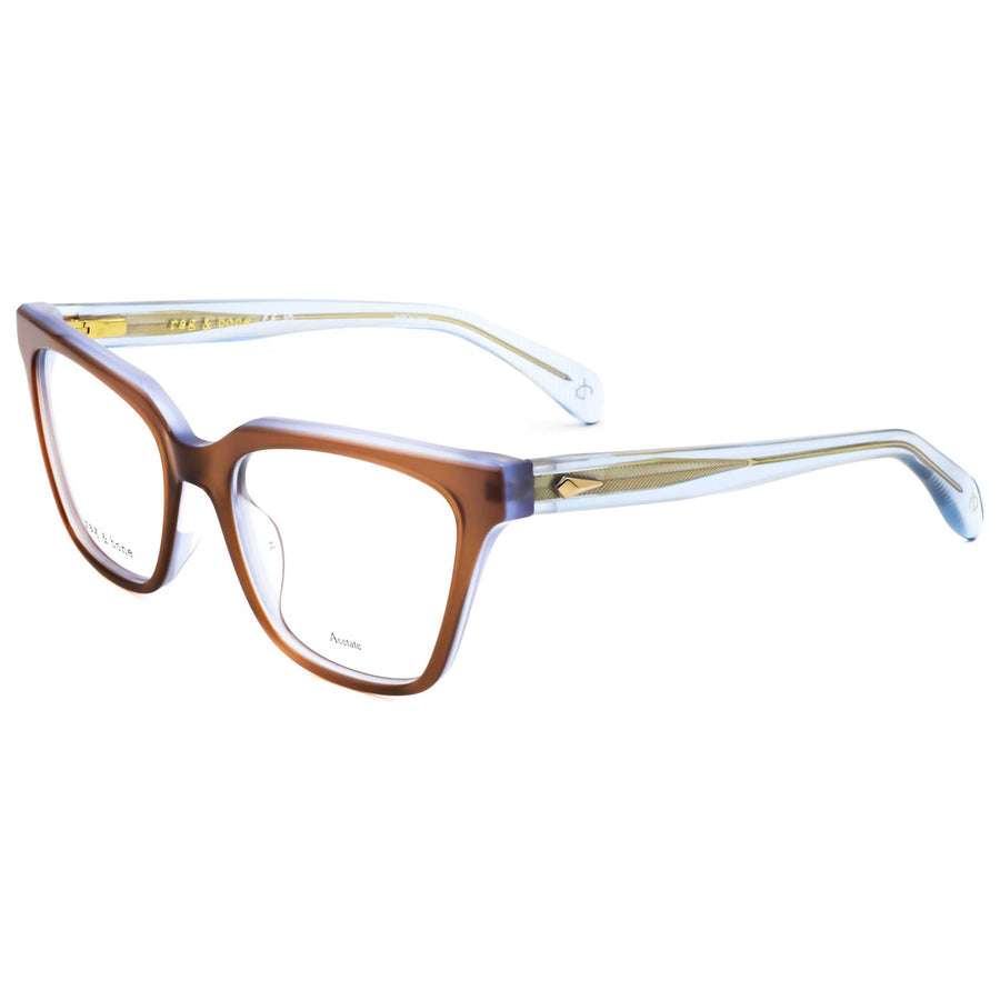 Preloved - Rag & Bone Womens 53 Mm Brown Blue Eyeglasses Rnb3057-3lg-53 One Color