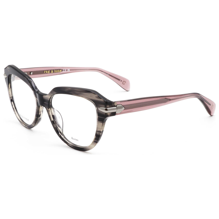 Preloved - Rag & Bone Womens 50 Mm Grey Horn Eyeglasses Rnb3073-2w8-50 One Color