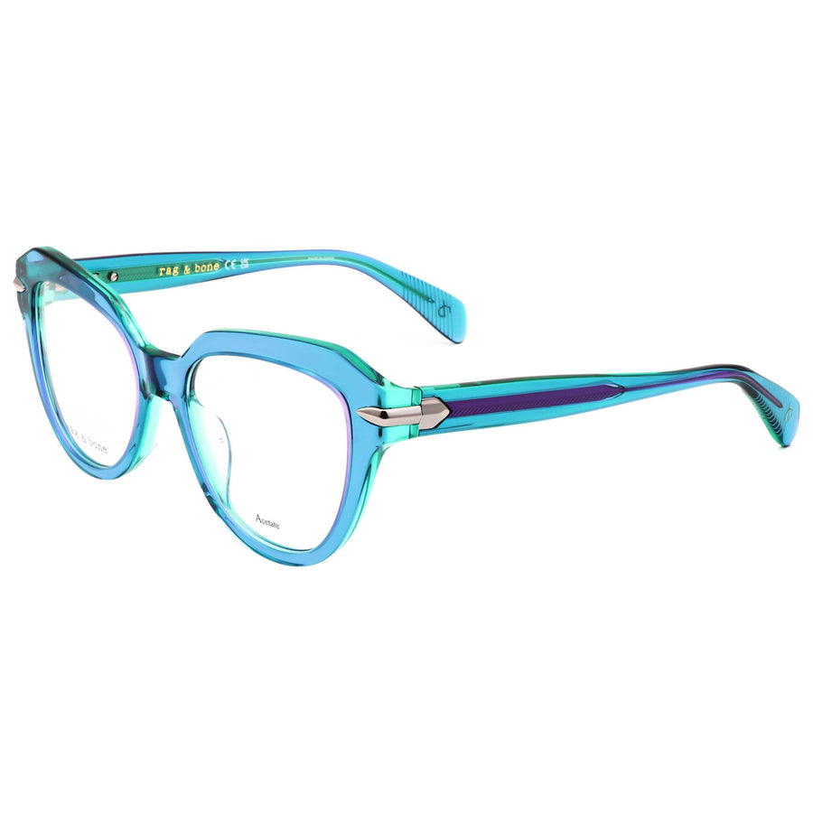 Preloved - Rag & Bone Womens 50mm Blue Violet Eyeglasses Rnb3073-Woi-50 One Color