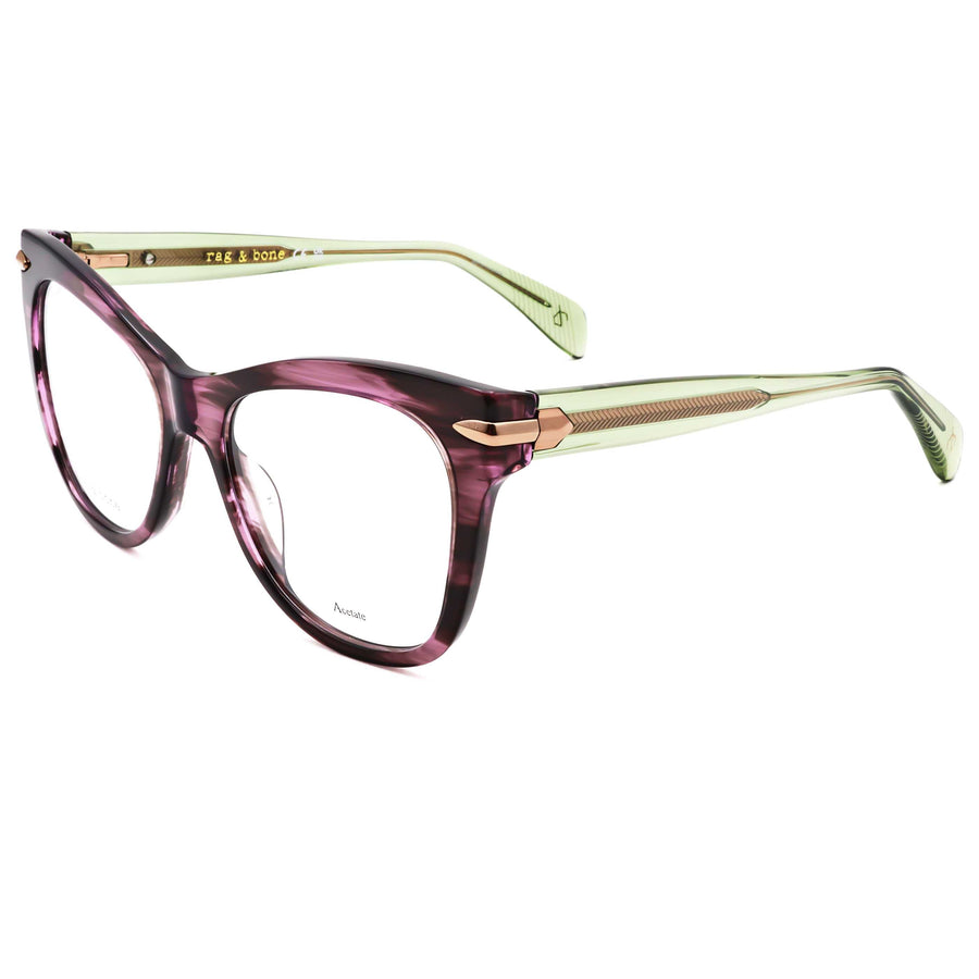 Preloved - Rag & Bone Womens 53 Mm Grey Horn Eyeglasses Rnb3074-2w8-53 One Color