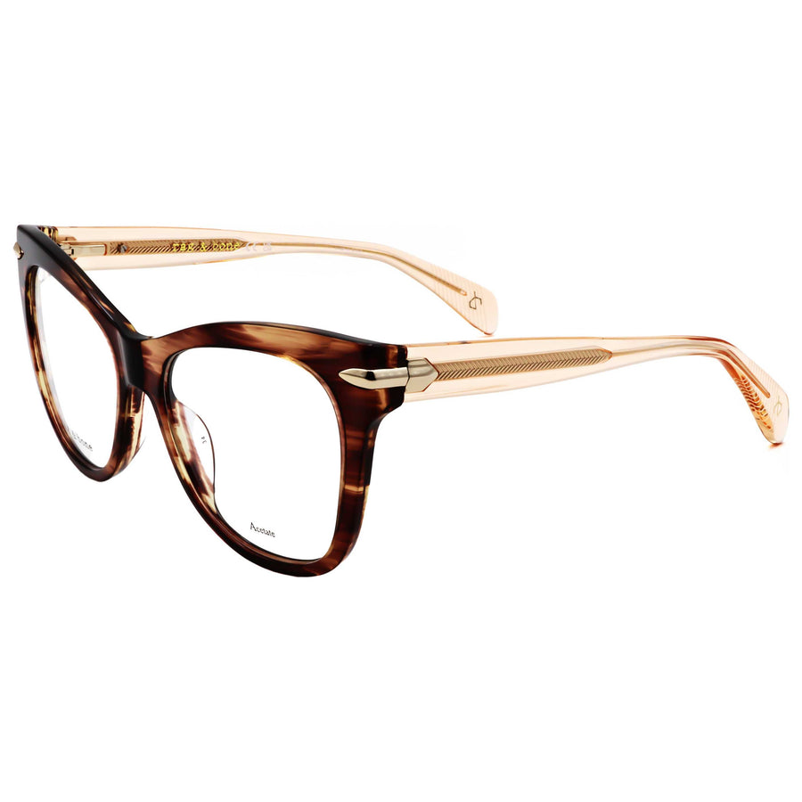Preloved - Rag & Bone Womens 53 Mm Brown Horn Eyeglasses Rnb3074-Ex4-53 One Color
