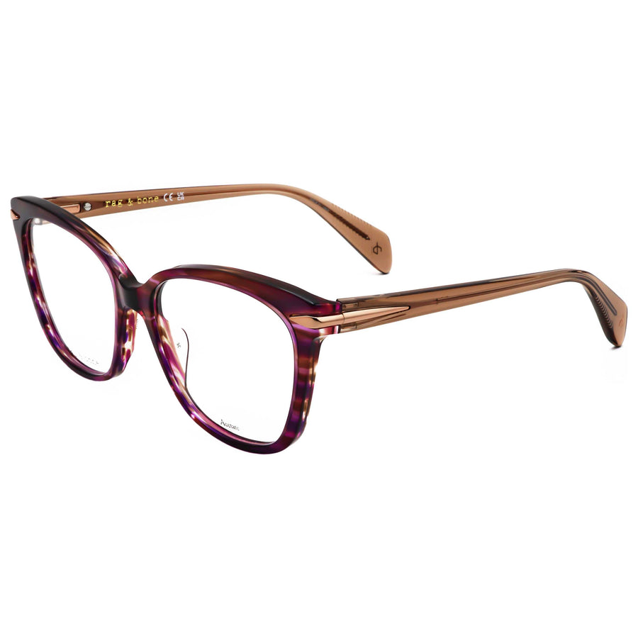 Preloved - Rag & Bone Womens 54 Mm Violet Brown Horn Eyeglasses Rnb3077-L7w-54 One Color