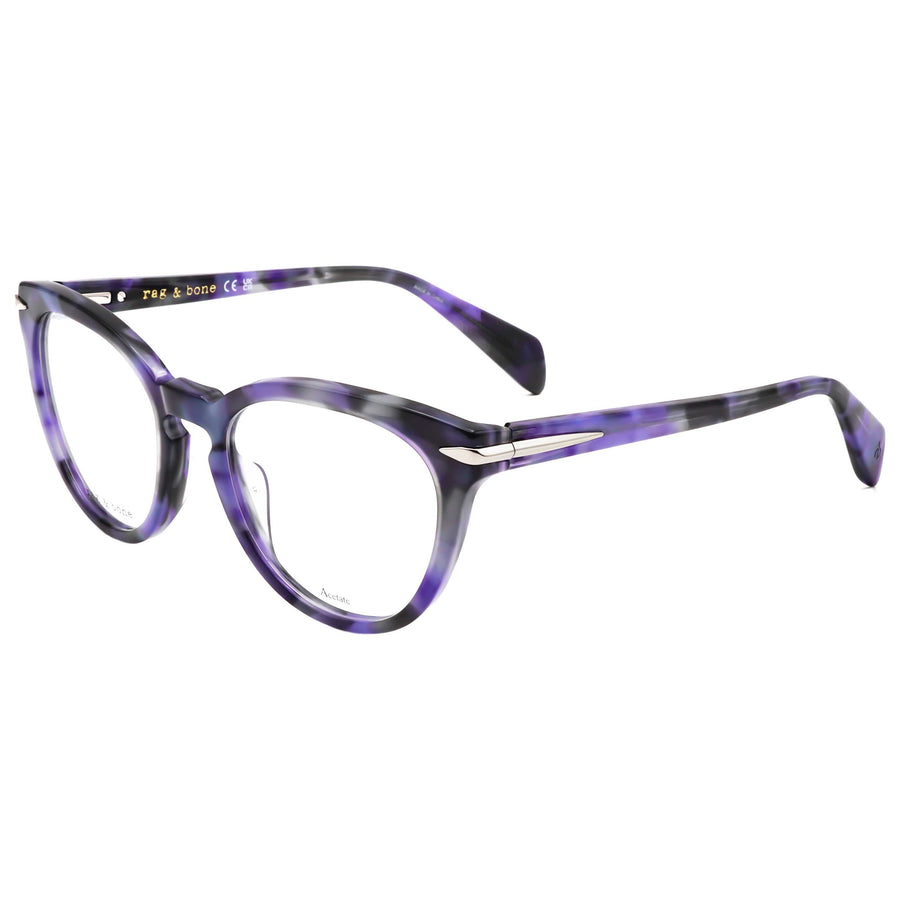 Preloved - Rag & Bone Womens 52 Mm Pearled Violet Eyeglasses Rnb3078-73n-52 One Color