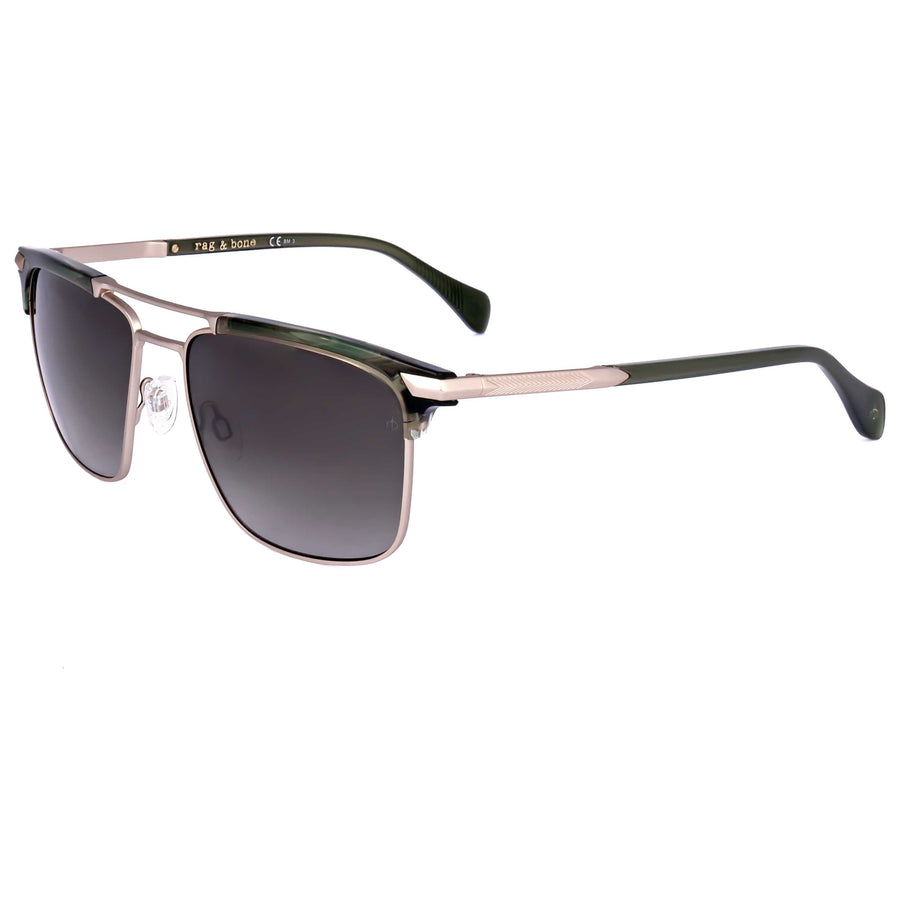 Preloved - Rag & Bone Mens 55 Mm Khaki Horn Sunglasses Rnb5032-G-S-517-55 One Color