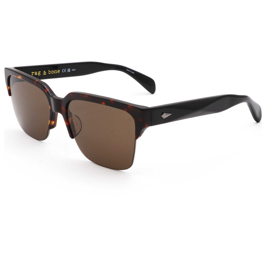 Preloved - Rag & Bone Mens 58 Mm Havana Sunglasses Rnb5055-G-S-086-58 One Color