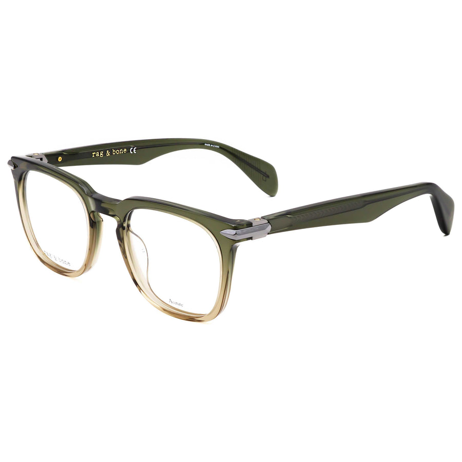 Preloved - Rag & Bone Mens 49mm Green Eyeglasses Rnb7008-1ed-49 One Color