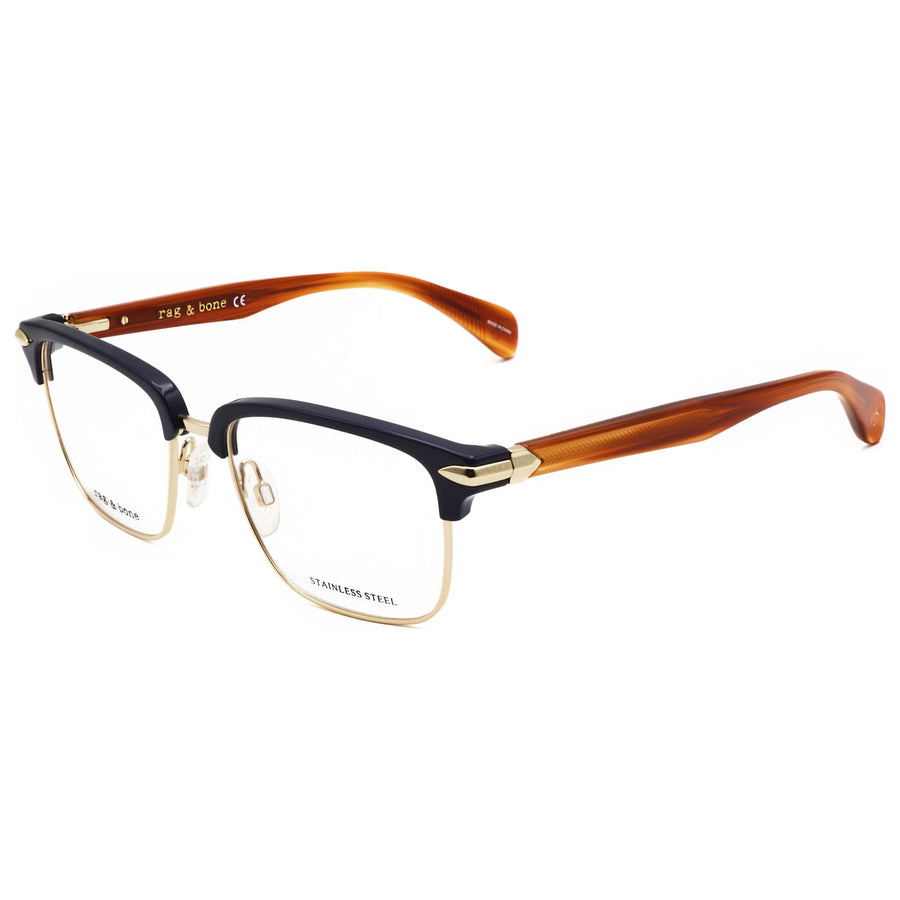 Preloved - Rag & Bone Mens 53mm Blue Brown Eyeglasses Rnb7038-G-S9w-53 One Color