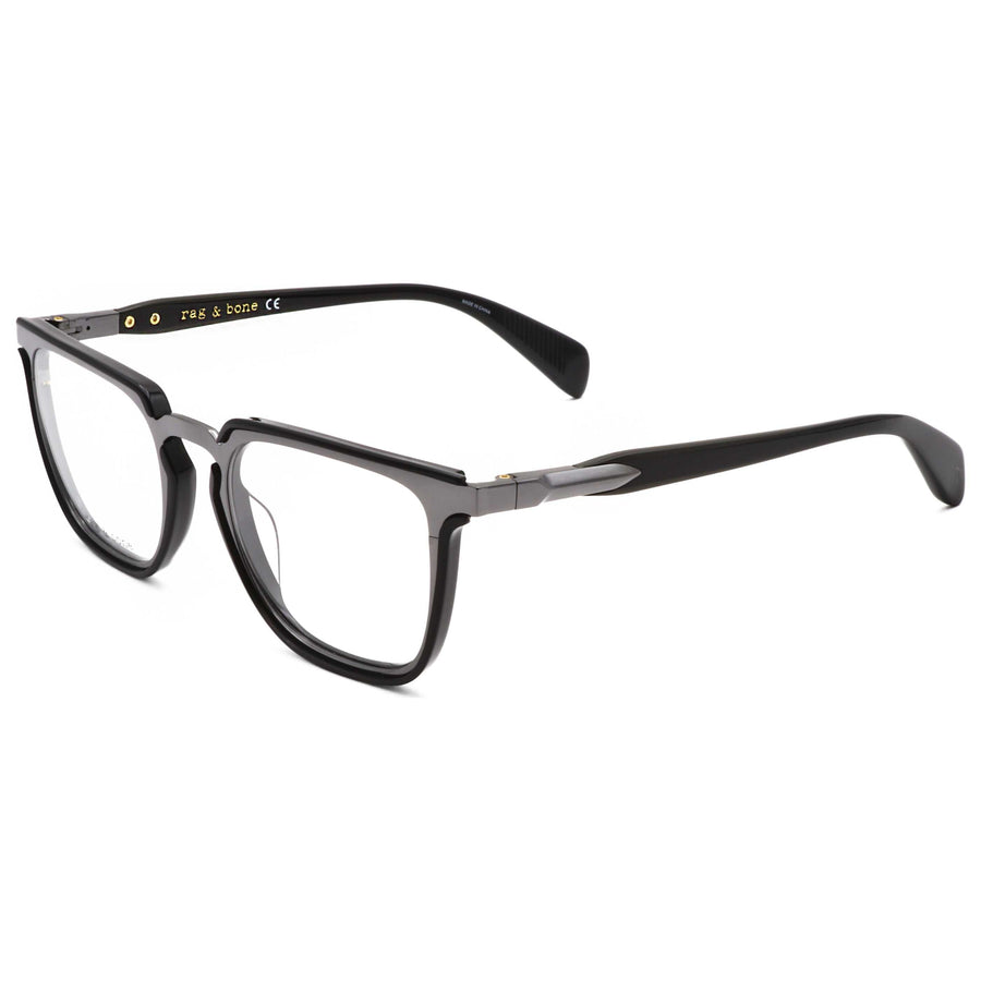 Preloved - Rag & Bone Mens 51mm Black Dark Ruthenium Eyeglasses Rnb7039-Ans-51 One Color