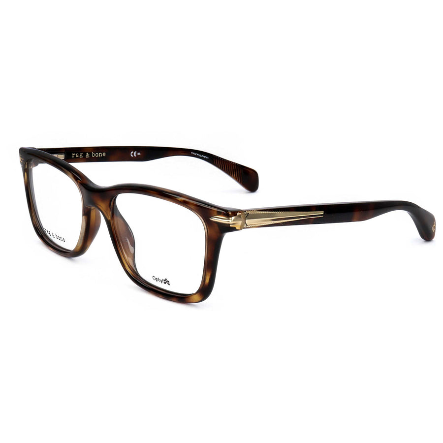Preloved - Rag & Bone Womens 54 Mm Havana Eyeglasses Rnb7041-G-086-54 One Color