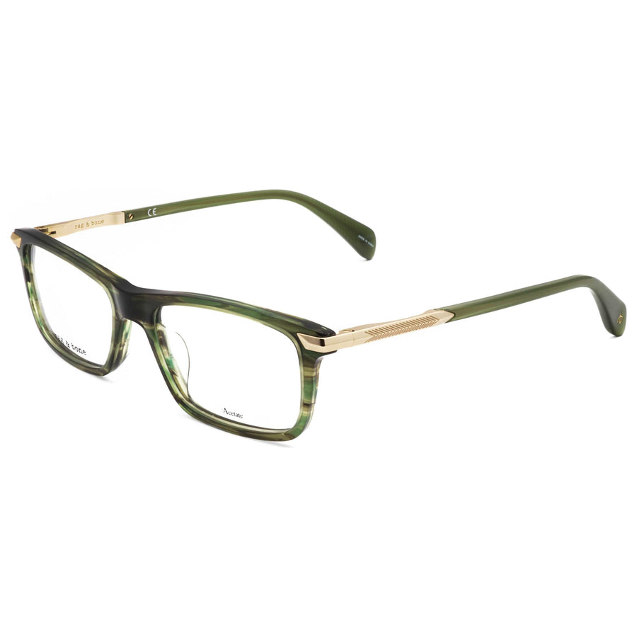 Preloved - Rag & Bone Mens 54 Mm Khaki Horn Eyeglasses Rnb7050-517-54 One Color
