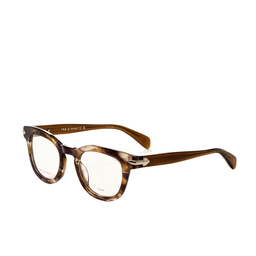 Preloved - Rag & Bone Mens 48 Mm Havana Eyeglasses Rnb7065-086-48 One Color