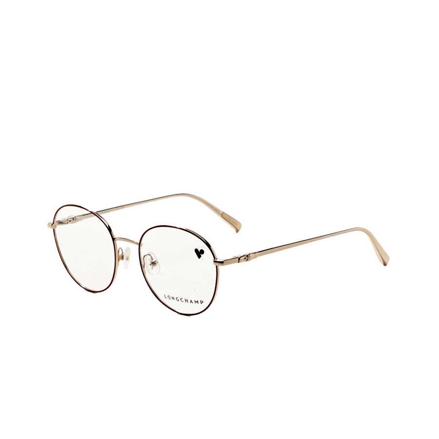 Preloved - Longchamp Womens 50mm Rose Gold Burgundy Eyeglasses Lo2160-772 One Color