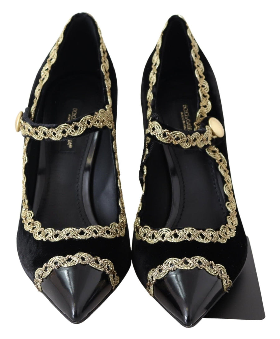 Dolce & Gabbana 29% Viscose heel in black