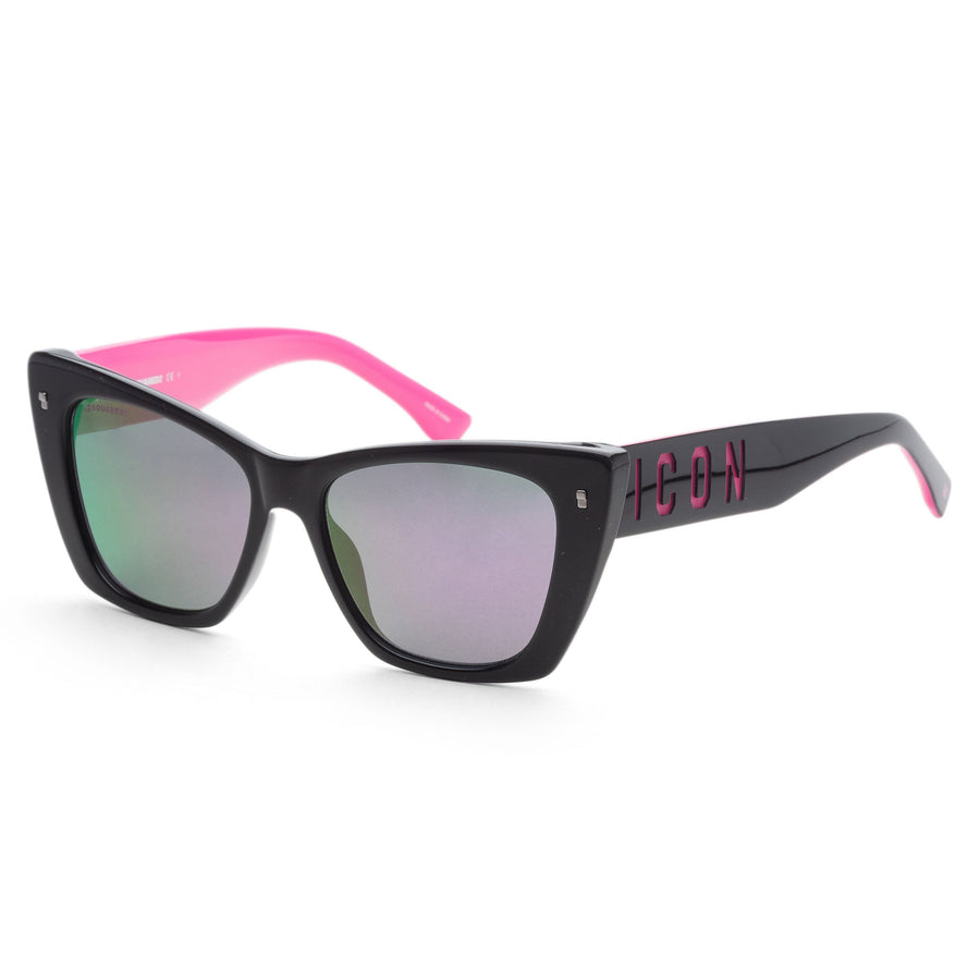 Preloved - Dsquared2 Womens 53mm Black Fuchsia Sunglasses Icon0006s-03mr-Te One Color