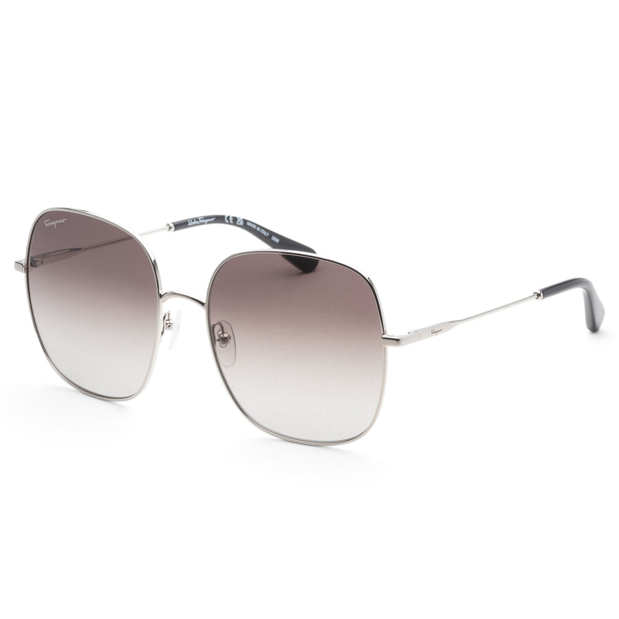 Preloved - Ferragamo Womens Fashion 59mm Silver Sunglasses Sf300s-041 One Color